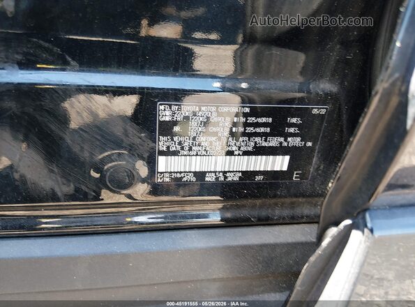 JTM16RFV0NJ022723 2022 TOYOTA RAV4 HYBRID Black Widok komory silnika