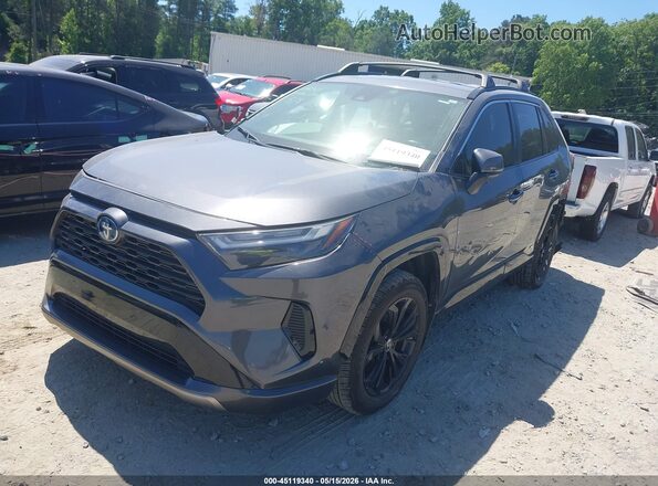 JTM16RFV9ND530722 2022 TOYOTA RAV4 HYBRID Gray Առջևի ձախ երեք քառորդ տեսարան