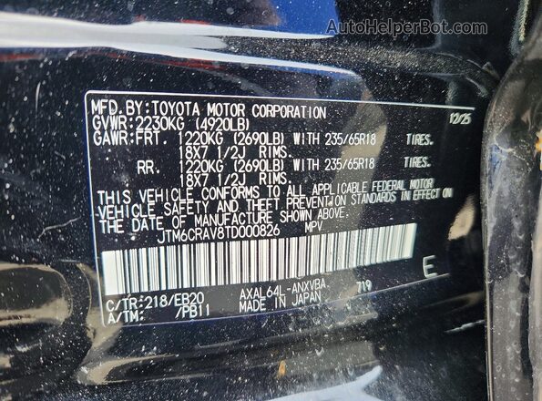 JTM6CRAV8TD000826 2026 TOYOTA RAV4 Black 
