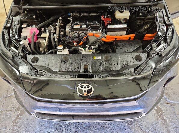 JTMAAAAA7RA047693 2024 TOYOTA BZ4X Black Вид підкапотного простору