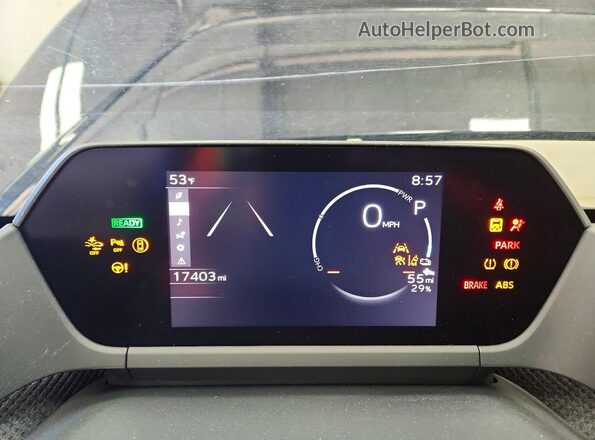JTMAAAAA7RA047693 2024 TOYOTA BZ4X Black Вид щитка приладів