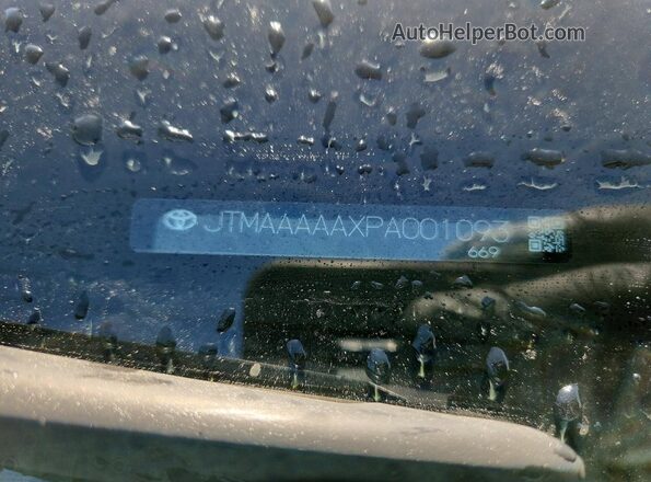 JTMAAAAAXPA001093 2023 TOYOTA BZ4X White Widok wnętrza 360 stopni