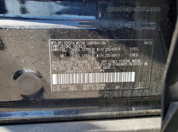 JTMAB3FV6ND091052 2022 TOYOTA RAV4 Black 