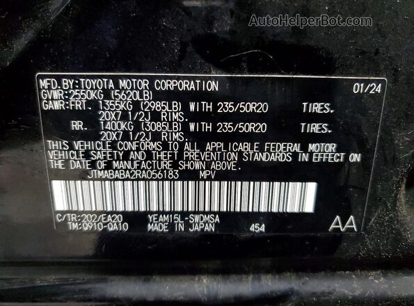 JTMABABA2RA056183 2024 SUBARU SOLTERRA Black 