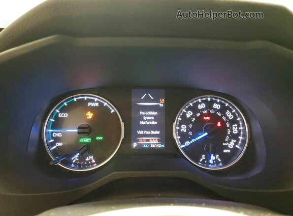 JTMB6RFV0ND529589 2022 TOYOTA RAV4 Белый Вид щитка приборов