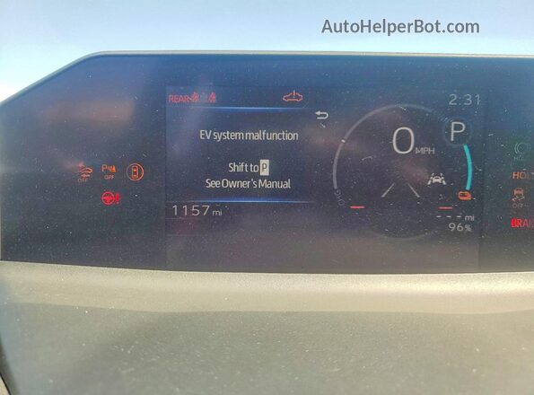 JTMBFAEB1TJ015161 2026 TOYOTA BZ White Vista del cuadro de instrumentos