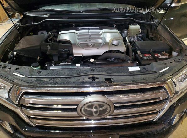 JTMCY7AJ0K4077355 2019 TOYOTA LAND Black Vista del compartimento del motor