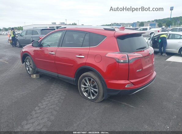 JTMDFREV2HJ145572 2017 TOYOTA RAV4 Red Trasero izquierdo