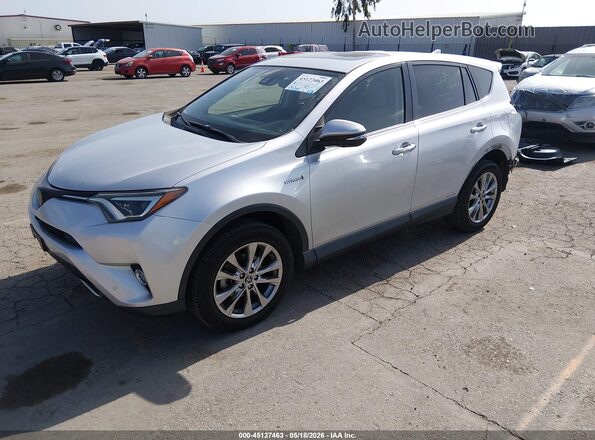 JTMDJREV0GD031436 2016 TOYOTA RAV4 HYBRID Silver წინა მარცხენა ხედი სამი მეოთხედიდან