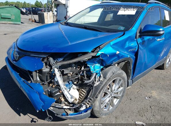 JTMDJREV2HD079408 2017 TOYOTA RAV4 HYBRID Blue Front view