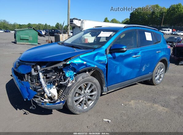 JTMDJREV2HD079408 2017 TOYOTA RAV4 HYBRID Blue Front left