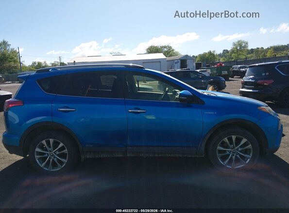 JTMDJREV2HD079408 2017 TOYOTA RAV4 HYBRID Blue Rear interior view