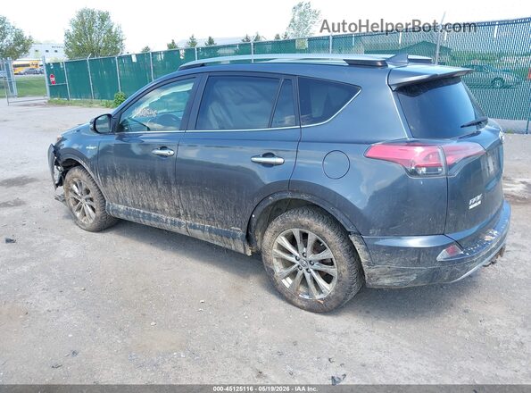 JTMDJREV2HD132205 2017 TOYOTA RAV4 HYBRID Gray Rear left
