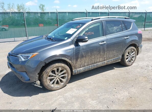 JTMDJREV2HD132205 2017 TOYOTA RAV4 HYBRID Gray Front left