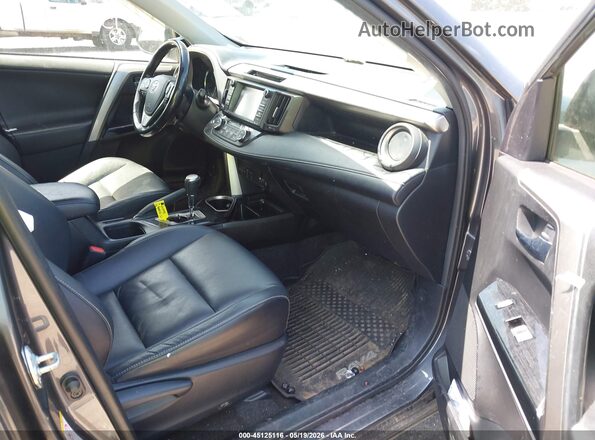 JTMDJREV2HD132205 2017 TOYOTA RAV4 HYBRID Gray Front interior view