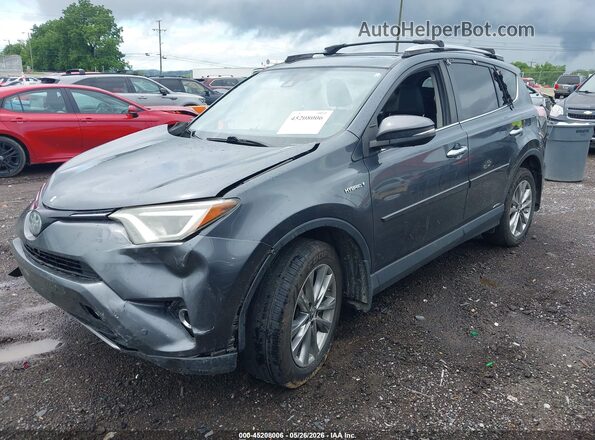 JTMDJREV3JD189096 2018 TOYOTA RAV4 HYBRID Light Blue Передняя левая четверть