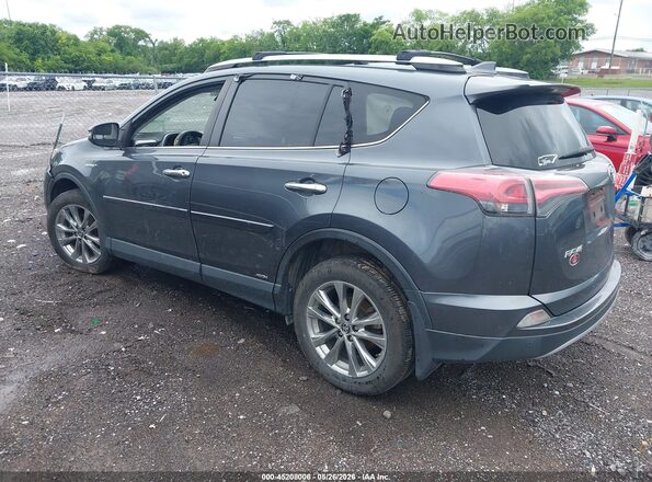 JTMDJREV3JD189096 2018 TOYOTA RAV4 HYBRID Light Blue Задняя левая четверть