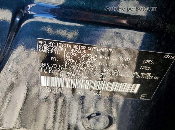 JTMDJREV3JD235557 2018 TOYOTA RAV4 Синий 