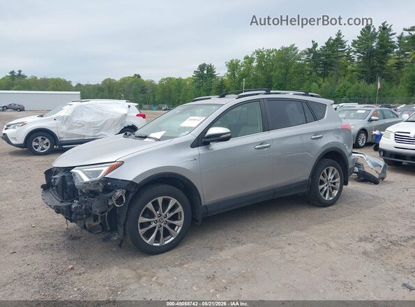 JTMDJREV6HD070596 2017 TOYOTA RAV4 HYBRID Silver Front left