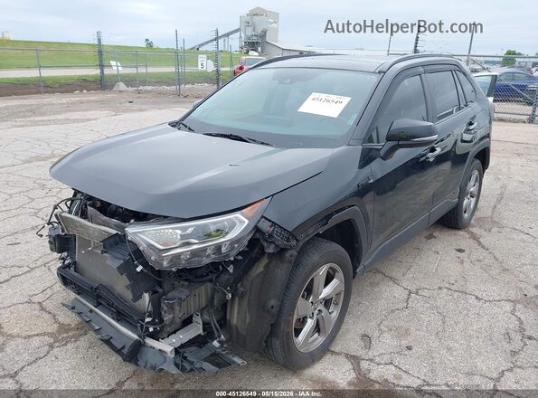JTMDWRFV5KD520133 2019 TOYOTA RAV4 HYBRID Black Առջևի ձախ երեք քառորդ տեսարան