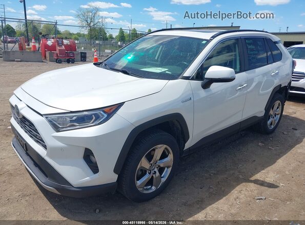 JTMDWRFV7KD027490 2019 TOYOTA RAV4 HYBRID White 