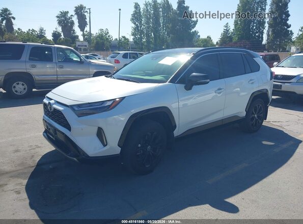 JTME6RFV1PD546384 2023 TOYOTA RAV4 HYBRID White წინა მარცხენა ხედი სამი მეოთხედიდან