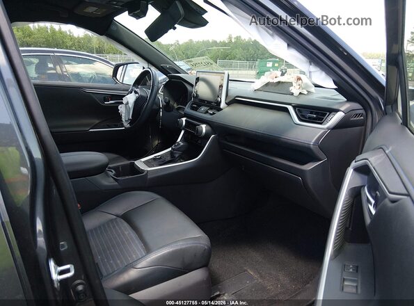 JTME6RFV2NJ021588 2022 TOYOTA RAV4 HYBRID Gray Вид салону спереду