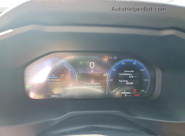 JTME6RFV8SD577155 2025 TOYOTA RAV4 Silver Instrument cluster view