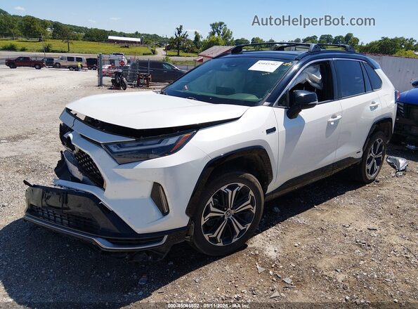 JTMEB3FV9ND086557 2022 TOYOTA RAV4 PRIME White Առջևի ձախ երեք քառորդ տեսարան