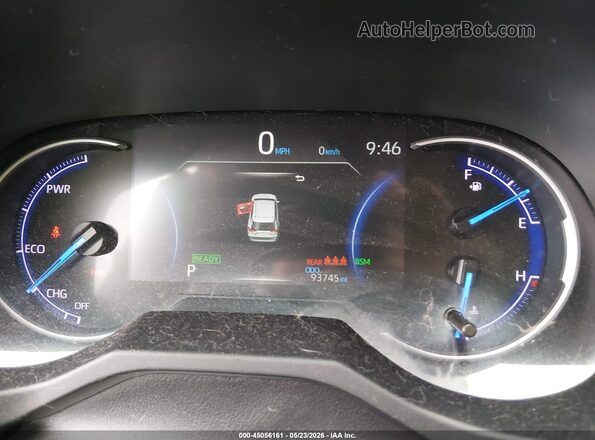 JTMEWRFV1KD521431 2019 TOYOTA RAV4 HYBRID Dark Blue Вид задніх сидінь