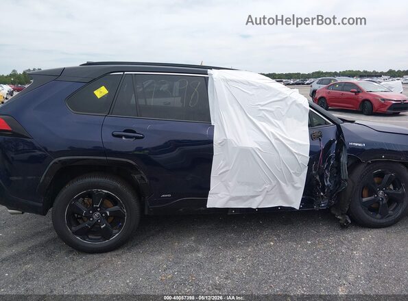 JTMEWRFV1KJ015681 2019 TOYOTA RAV4 HYBRID Синий Вид задней части салона