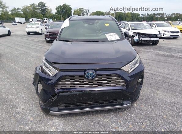 JTMEWRFV1KJ015681 2019 TOYOTA RAV4 HYBRID Синий Вид щитка приборов