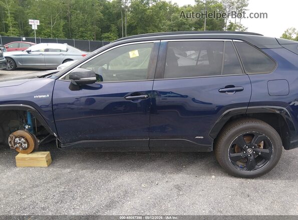 JTMEWRFV1KJ015681 2019 TOYOTA RAV4 HYBRID Синий Панорамный вид салона 360°