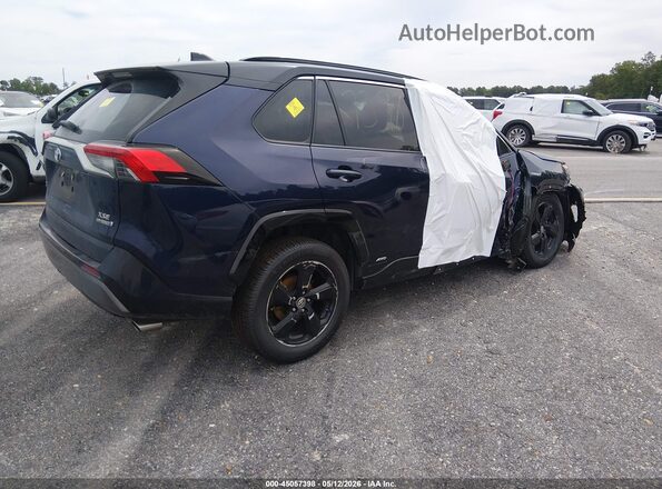 JTMEWRFV1KJ015681 2019 TOYOTA RAV4 HYBRID Синий Задняя правая четверть