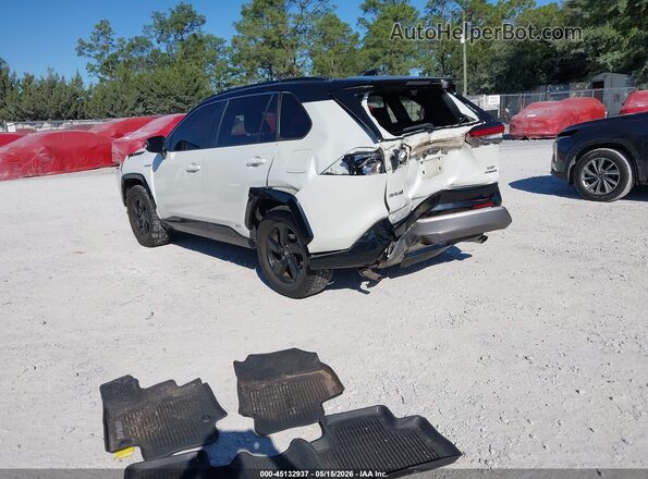JTMEWRFV4KJ023693 2019 TOYOTA RAV4 HYBRID White Rear left