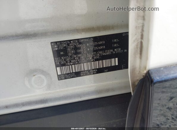 JTMEWRFV4KJ023693 2019 TOYOTA RAV4 HYBRID White Engine compartment view