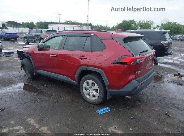 JTMF1RFV5KD033067 2019 TOYOTA LE Red Задня ліва чверть