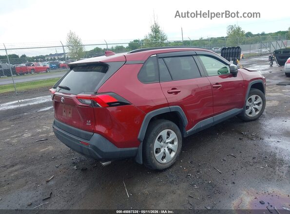JTMF1RFV5KD033067 2019 TOYOTA LE Red Задня права чверть