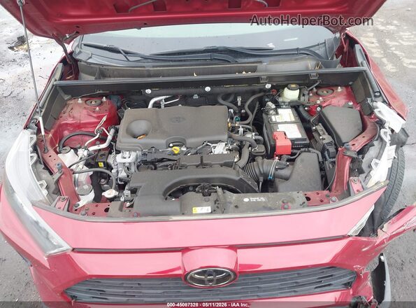 JTMF1RFV5KD033067 2019 TOYOTA LE Red Вид ззаду