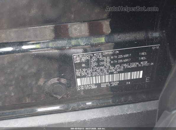 JTMF1RFVXKD506784 2019 TOYOTA RAV4 Black Շարժիչի բաժամունքի տեսք