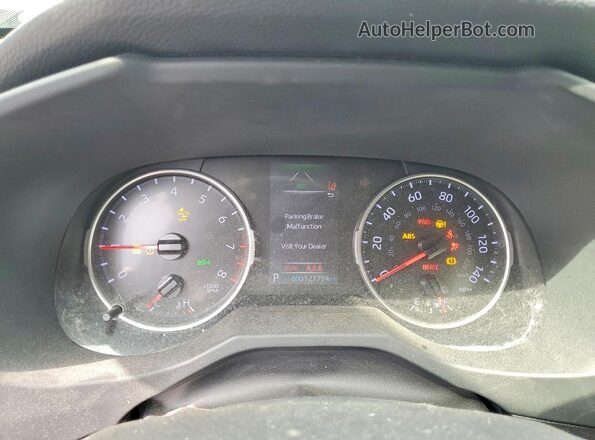 JTMG1RFV1LD529294 2020 TOYOTA RAV4 Black ხელსაწყოთა პანელის ხედი
