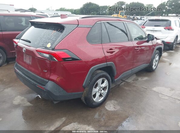 JTMH1RFV8KJ007492 2019 TOYOTA RAV4 Maroon Tył prawy