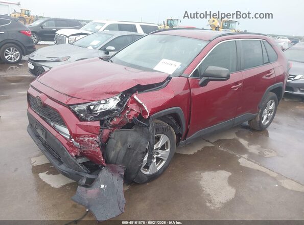 JTMH1RFV8KJ007492 2019 TOYOTA RAV4 Maroon Przód lewy