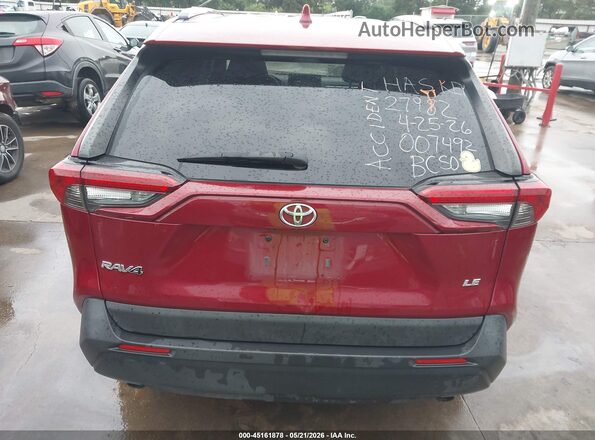 JTMH1RFV8KJ007492 2019 TOYOTA RAV4 Maroon 