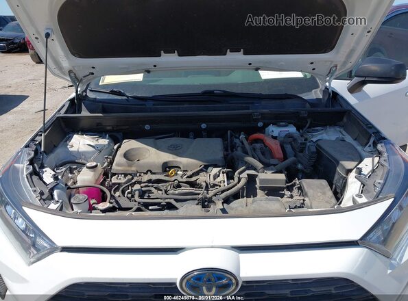 JTMLWRFV0MD127526 2021 TOYOTA RAV4 HYBRID White უკანა ხედი