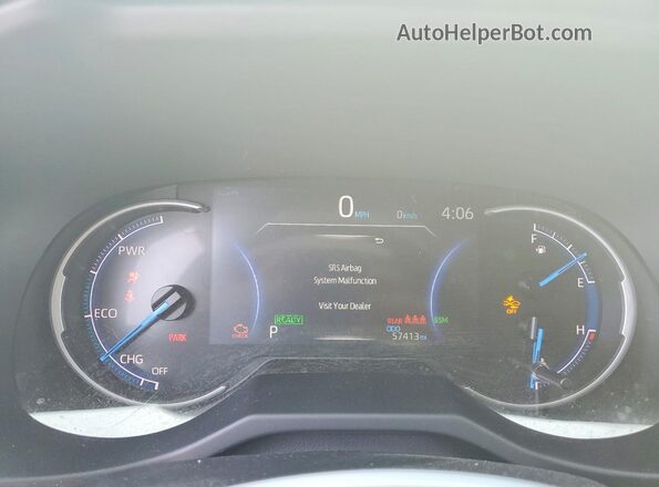 JTMMWRFV5PD204559 2023 TOYOTA RAV4 White Вид щитка приладів