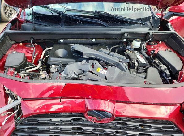 JTMP1RFV1KD023513 2019 TOYOTA LE Red Vista del compartimento del motor