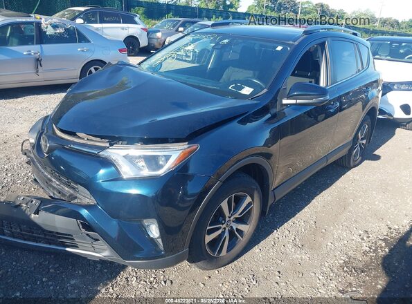 JTMRFREV3HD220493 2017 TOYOTA RAV4 Blue Передня ліва чверть