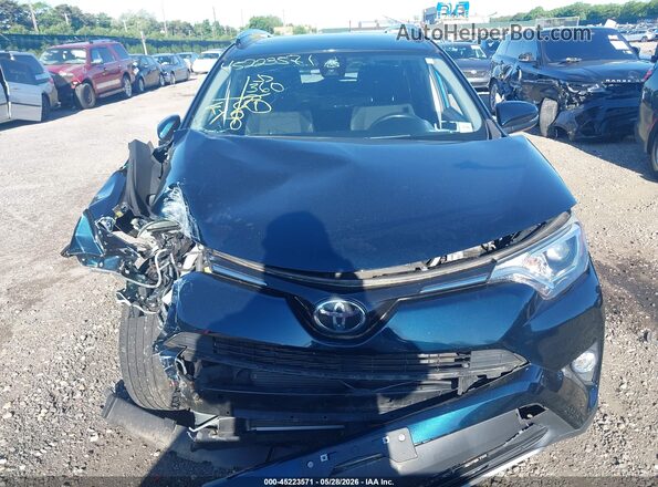 JTMRFREV3HD220493 2017 TOYOTA RAV4 Blue Вид щитка приладів
