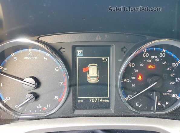 JTMRFREV9GJ068820 2016 TOYOTA RAV4 White Instrument cluster view